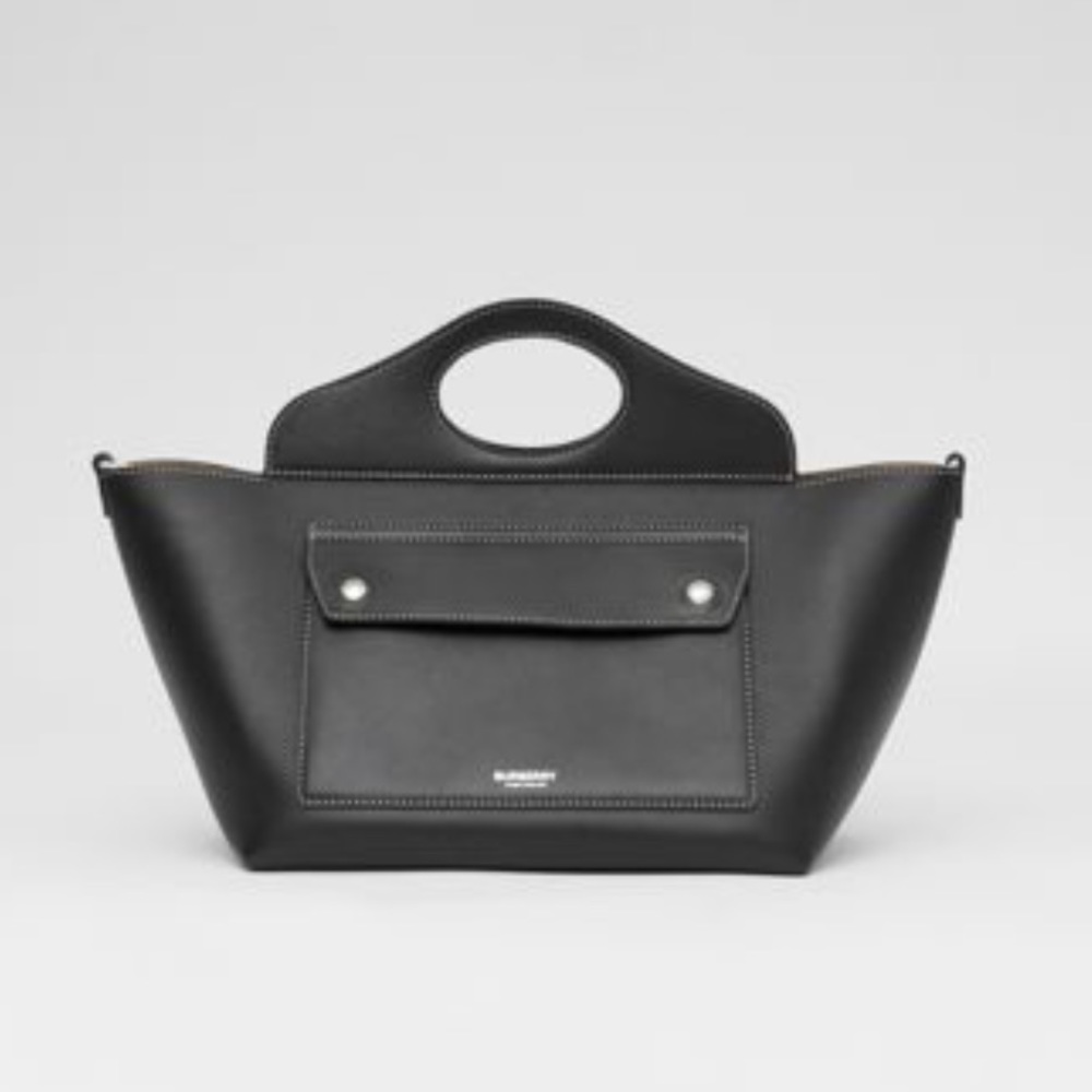 Burberry soft pocket tote black